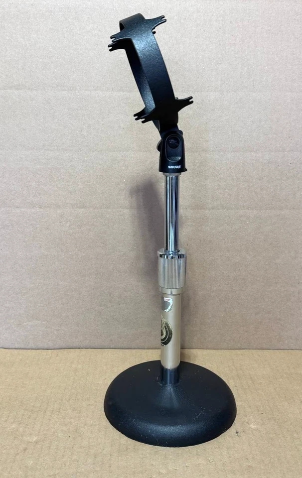 Atlas Sound Adjustable Microphone Stand with Shure Microphone Clip - Image 3 of 4