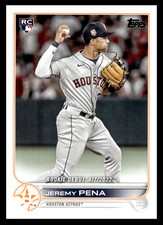 2022 Topps Update Jeremy Pena #US276 Houston Astros Rookie RC MLB Baseball