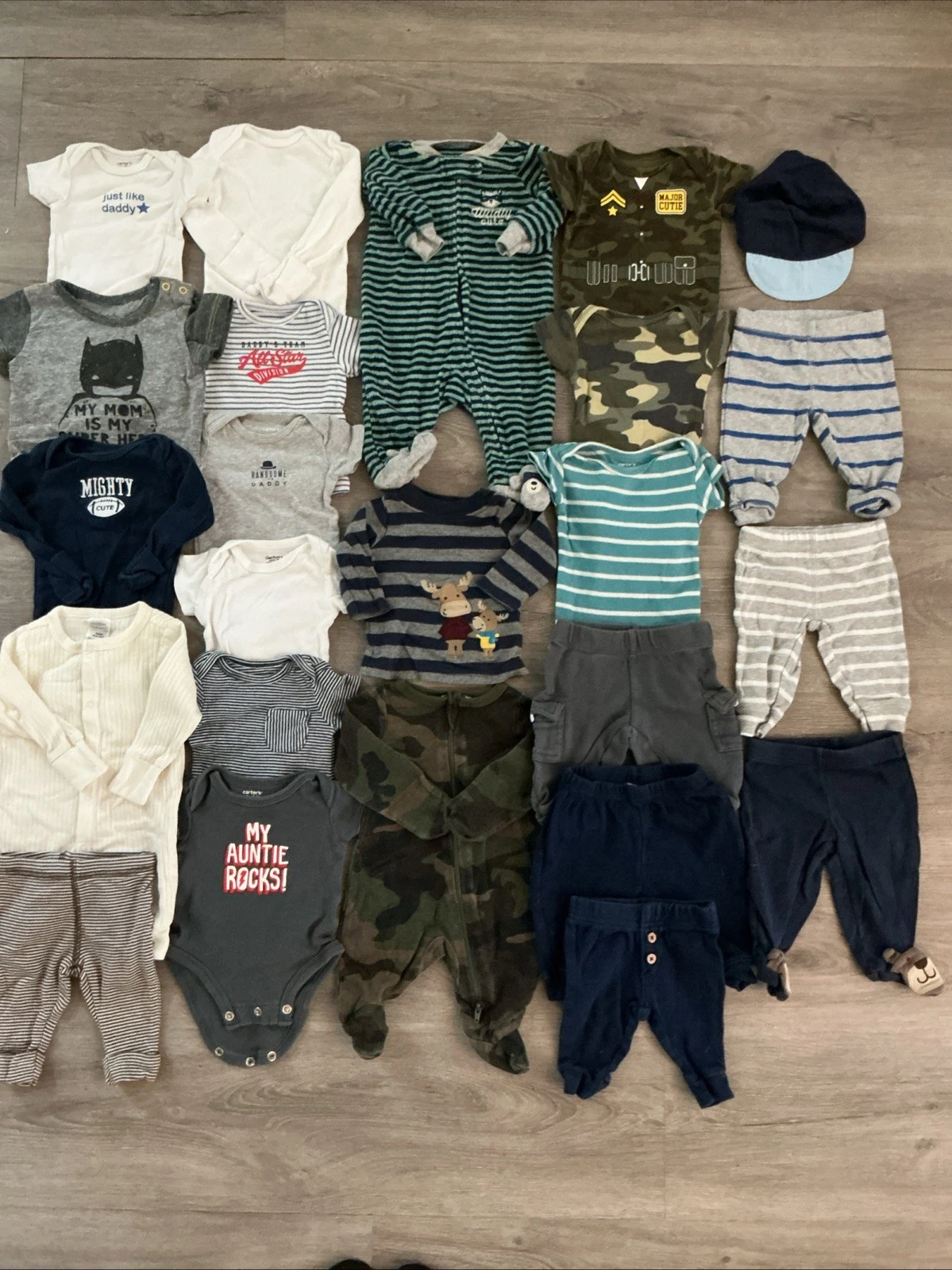 Newborn Boy Clothing Lot, 24 Items, Carter’s, Gerber, Modern Moments
