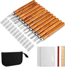 20 PCS Wood Carving Knife Set for Beginners & Experts
