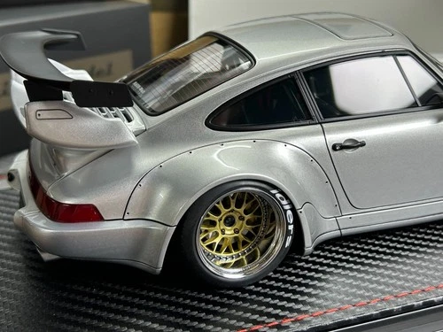 IG Ignition Model 1/18 Porsche 911 RWB 964 Silver with Engine IG2467 Resin Model - Picture 7 of 13