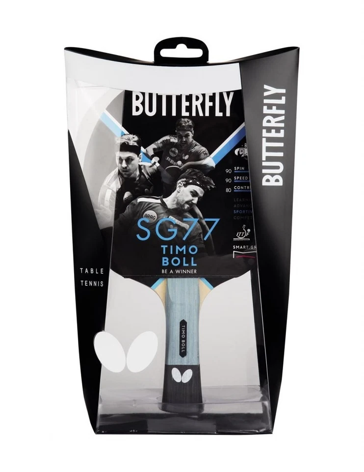 Timo Boll Sg77 Butterfly-tt-schläger Smart.grip Concave