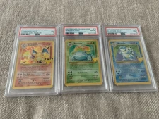 Pokemon PSA Slab Lot of 3!Charizard,Blastoise,Venusaur Celebrations Classic Coll