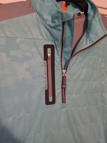 Giacca Peter Millar Crown Sport mimetica saldatura Elite ibrida 1/2 zip piccola - Foto 2 di 5