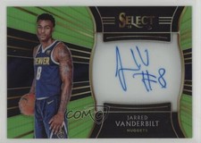 2018 Select Rookie Signatures Neon Green Prizm 19/99 Jarred Vanderbilt Auto 06gz