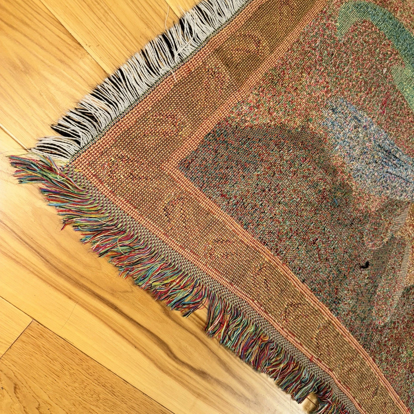 Harry Potter Woven Tapestry Throw Blanket 45x55 Wizard Broomstick Quidditch