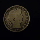 1898-P Barber Half Dollar 50C Silver Business Strike 0.9 Fine KM#117