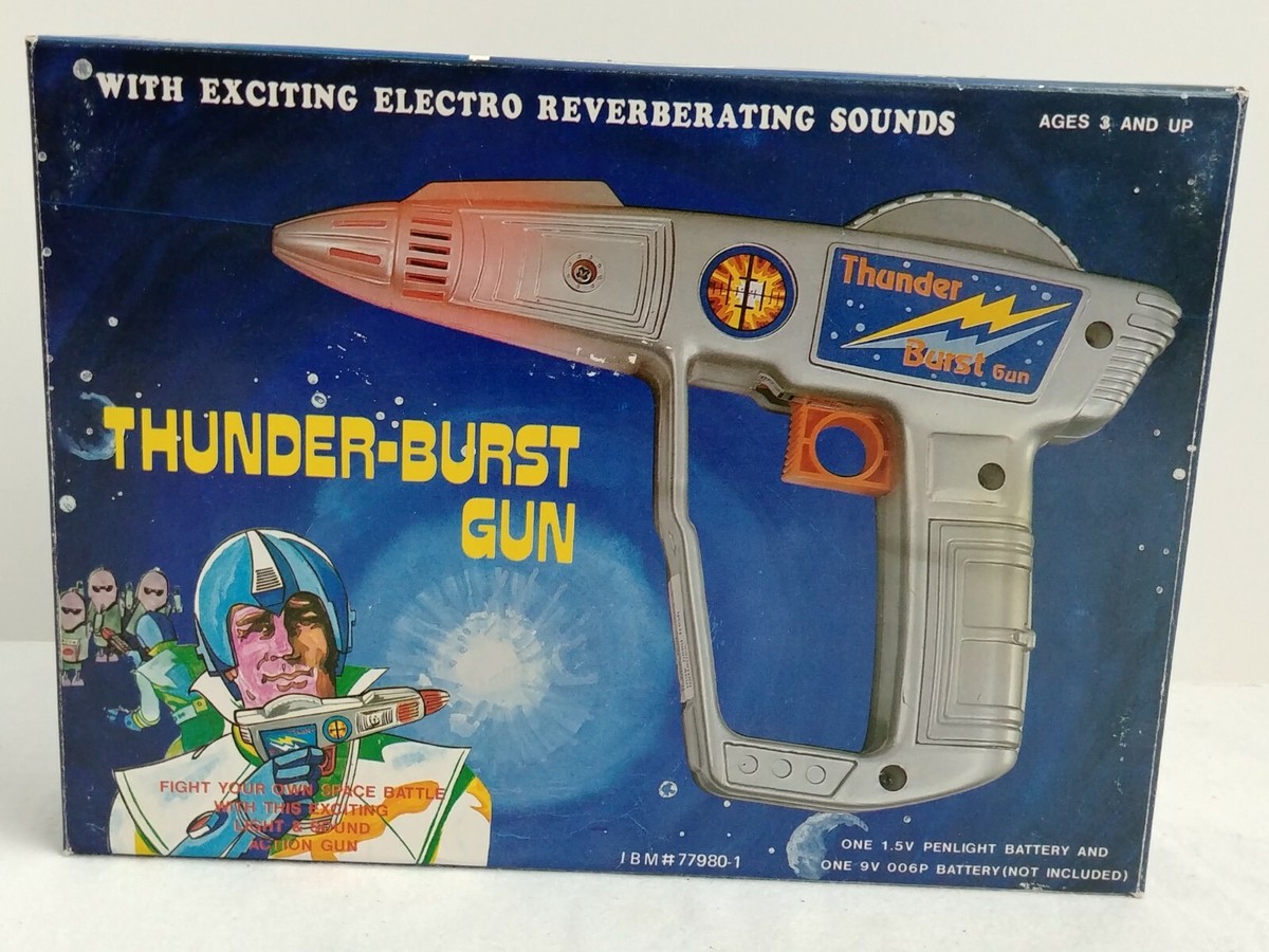 Thunder-Burst Gun Retro Electronic Battery Operated Space