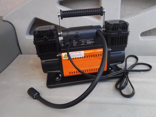 Compresor de Aire ALL-TOP 12V 350 L/Min, Doble Cilindro Ajuste Digital Parada Automática - Imagen 6 de 8