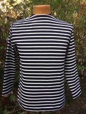 Breton Shirt (Navy & Cream) ' Guildo RA' by Saint James – 100% Cotton 