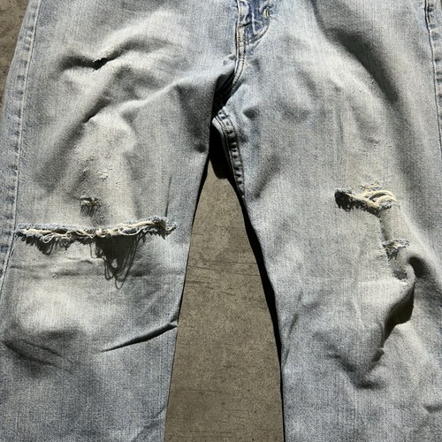 Late 90s Early 2000s Volcom Stone Distressed Light Wash Jeans Mens Size 34 X 30 - Picture 2 of 15