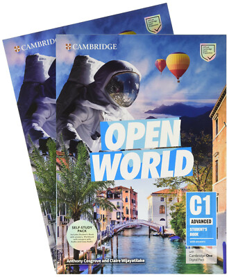 OPEN WORLD C1 ADVANCED SELF-STUDY PACK Student Book +Workbook & Extras @ NEW