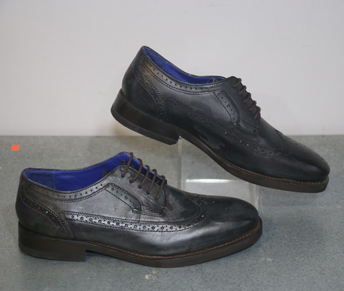 Ted Baker Chorlten Leather Oxfords in Camo Pattern The Kennedy Shoe in Green Camo | TAFT main image 3