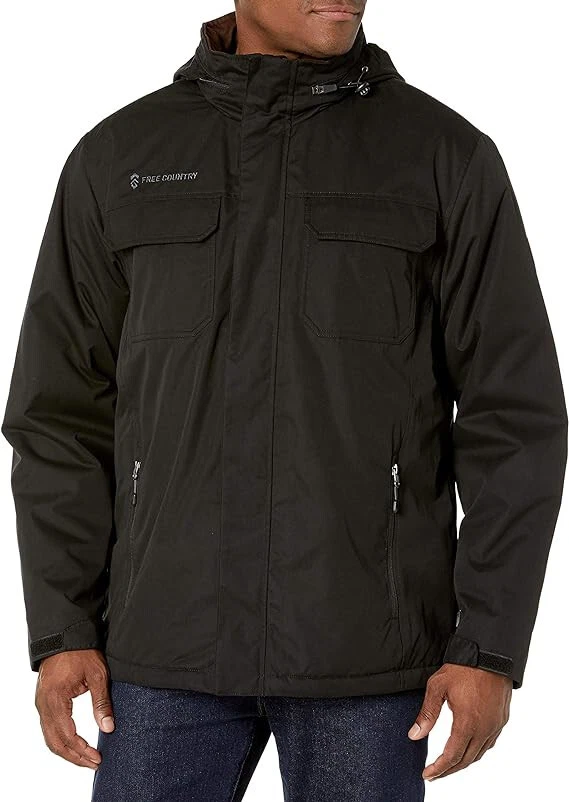 Rugged Elements Mens Trek Jacket Black , Sz- M