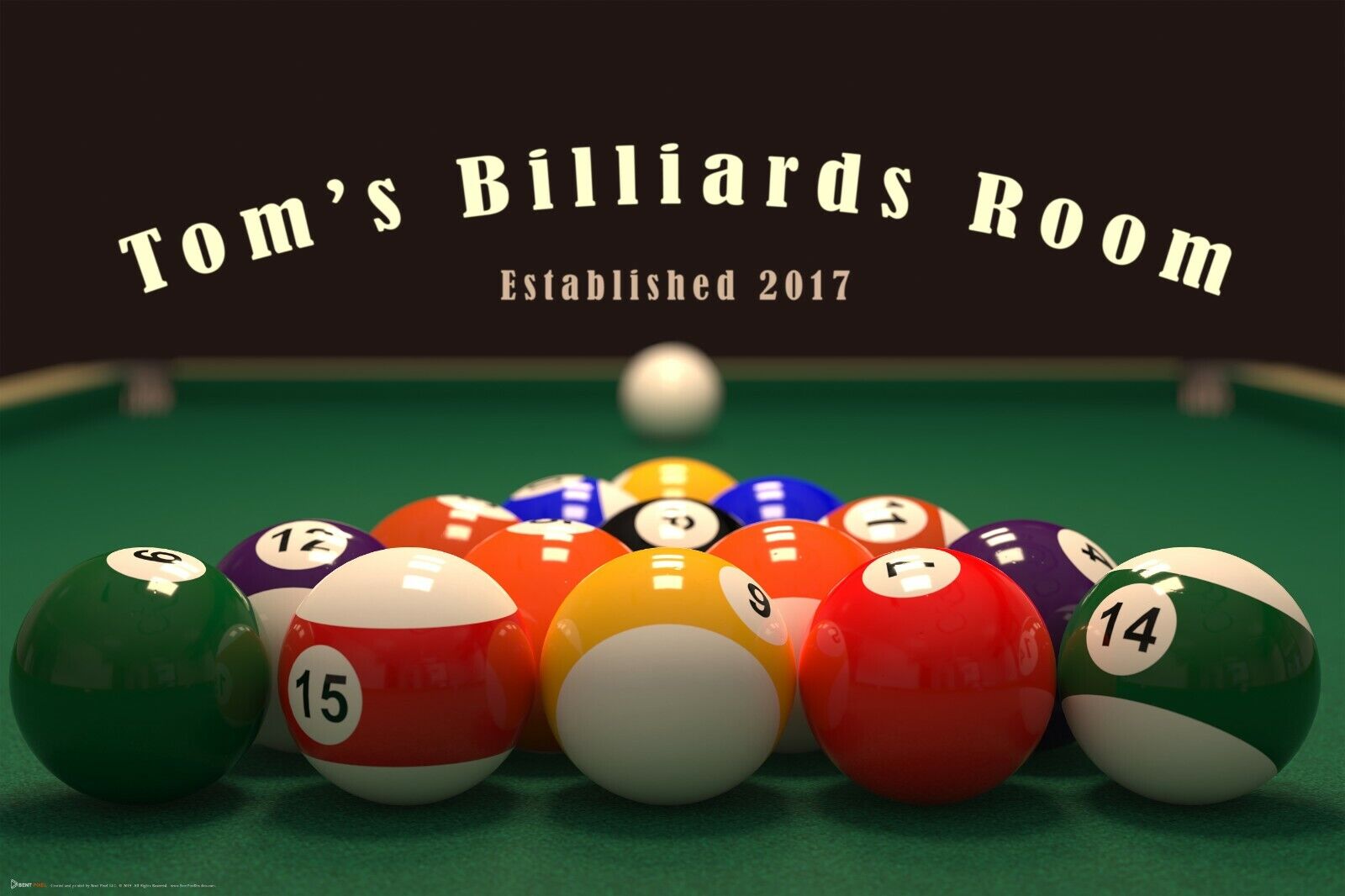 8 Ball Billiards Sign Custom Billiard Sign Pool Lovers -  Portugal