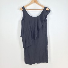 See by Chloe womens dres size 8 sikl shift black sleeveless round neck 056041