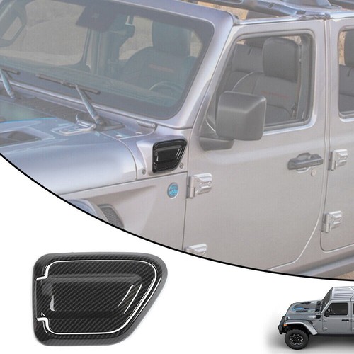Charging Port Cover Trim For Jeep Wrangler JL 2021+ 4Xe Carbon Fiber Accessories eBay