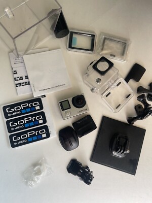 GoPro HERO4 SILVER Action Camera Bundle Attachments For