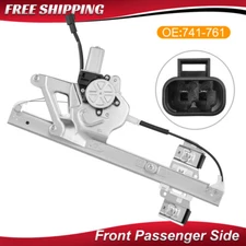 Power Window Regulator Front Passenger Side w/ Motor for 2000-2005 Buick LeSabre