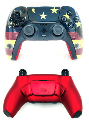 Custom Design Sony  Wireless Controller PlayStation PS5 REMAP PADDLES - USA Flag