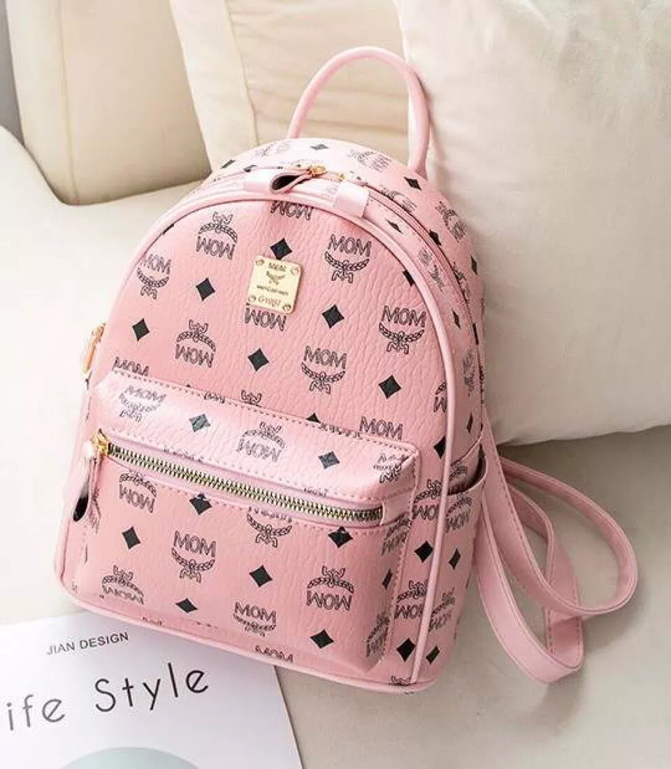 Backpack Luxury Designer By Mcm Size: Medium