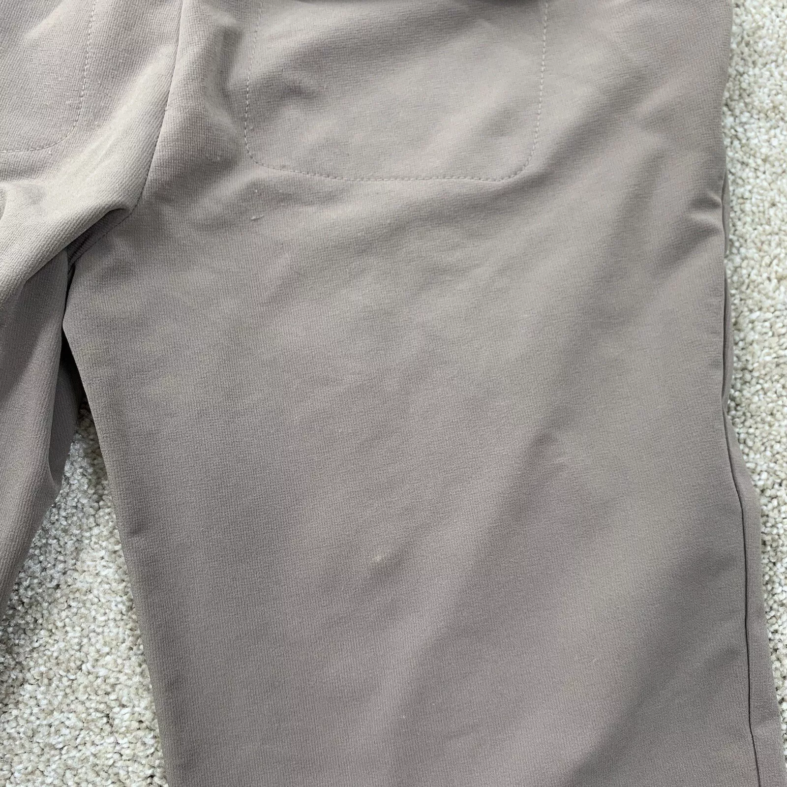 lole zip fly nylon blend flat front pants