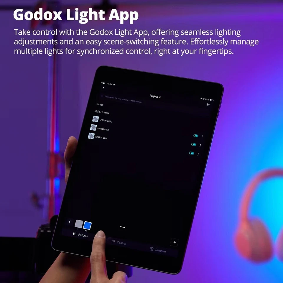 Godox LITEMONS LP400R 400W RGBWW Full Color Led Video Panel Light 1800K-10000K - Image 4 of 4