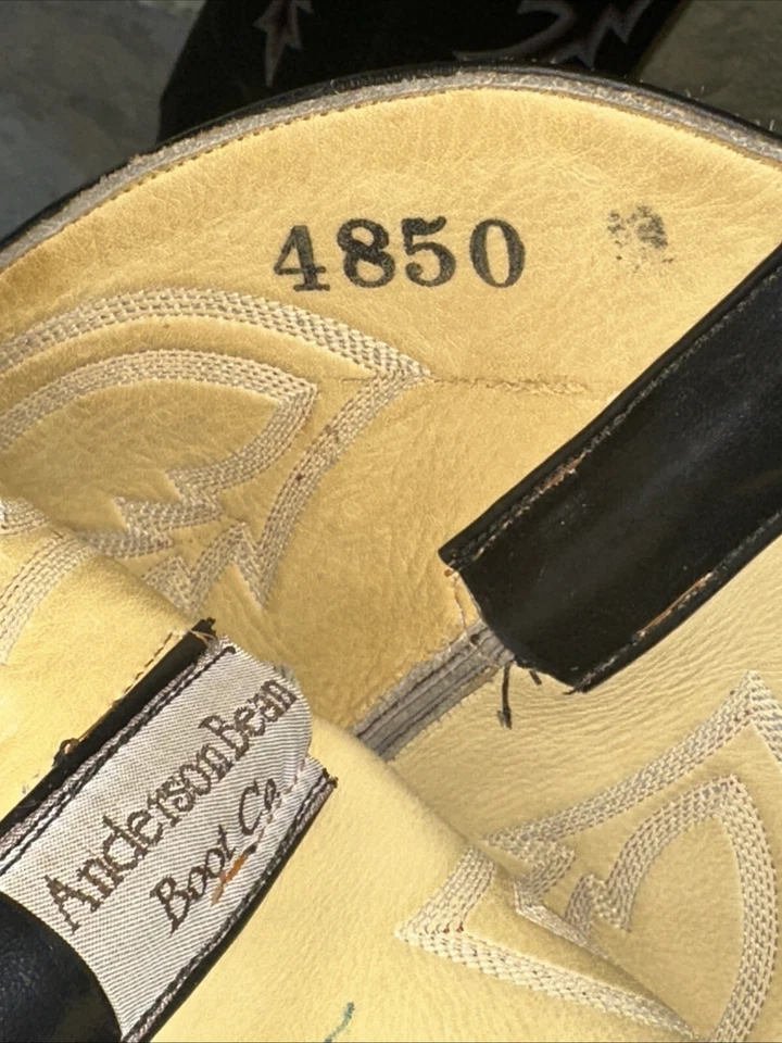 Botas de vaquero Anderson Bean 8.5D para hombre Foto 4 de 4