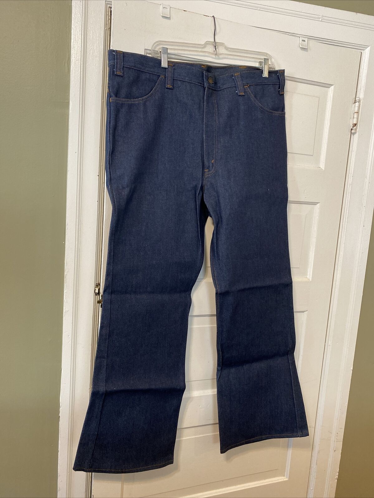 Vintage 1980s JCPenney Plain Pockets Jeans Men size 40x32 Scovill Zipper NWT