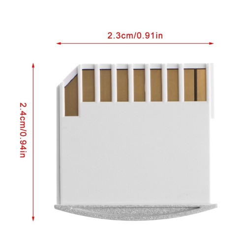 1 pièce adaptateur convertisseur de carte mémoire microSD TF vers carte mémoire portable pour MacBook Air - Photo 2/8