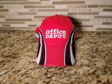 Office Depot Racing Hat Cap Tony Stewart Red Adjustable #14 NASCAR Mens