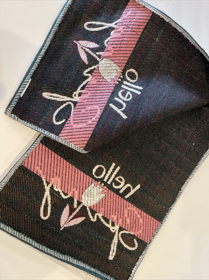 “Hello Spring” Table Runner white/pink 1ftx6ft - Image 4 of 4