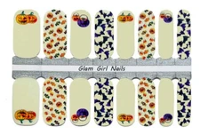 Glow in The Dark Halloween Nail polish strips / Nail Wraps / Nail Stickers