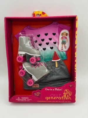 Our Generation One in a Melon with Roller Blades Outfit NIB