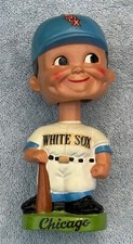 Chicago White Sox Nodder Bobble Head Bobbin 1962 Green Base Blue Hat