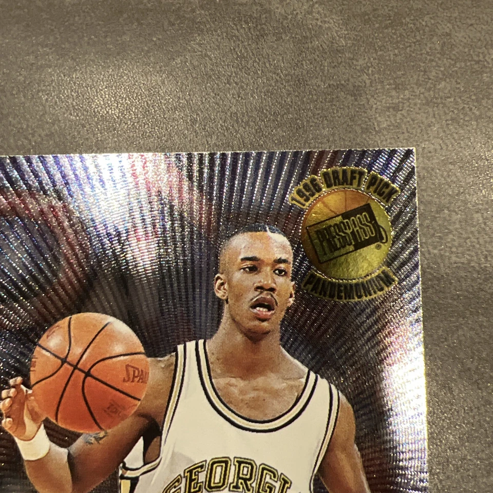 Tarjeta de novato de la NBA Stephen Marbury, 1996 Press Pass NBA, Pandemonium Insert pm9 Foto 3 de 4