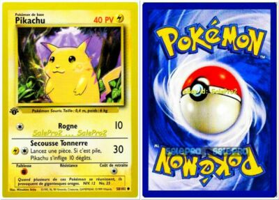 美品　ピカチュウ　Pikachu yellowcheek shadow less PSA 6 - Pokemon Yellow Cheeks PIKACHU - Grey Stamp - 1ST Edition