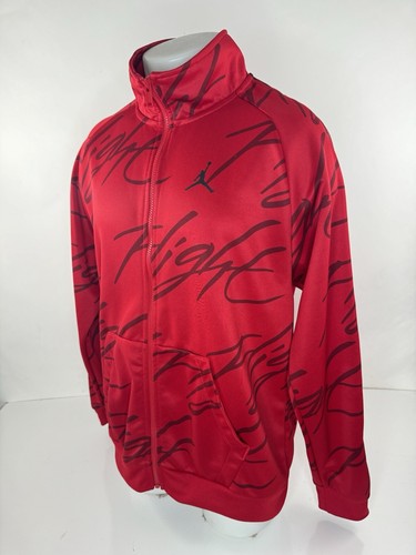AIR JORDAN - FLIGHT PRINT Mens L Warm up Track Jacket - EXCELLENT - Picture 2 of 10