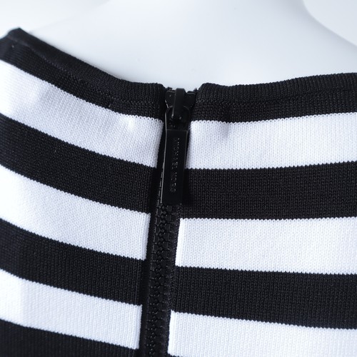 MICHAEL KORS Women's black/white stripe bodycon knit dress size XS - Picture 7 of 12