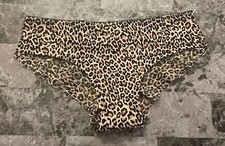 NWT VICTORIA'S SECRET PINK M LEOPARD CHEETAH LACE VINTAGE RARE CHEEKSTER PANTIES