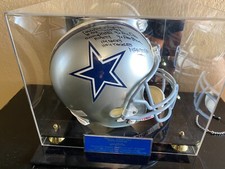 NICE Autographed Cowboys Randy White Full Size Rep Helmet  9 Inscriptions