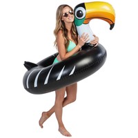 U.s. Pool Supply Giant 4 Foot Inflatable Black Toucan Pool Ring Tube Float - Fun U.s. Pool Supply Giant 4 Foot Inflatable Black Toucan Pool Ring Tube Float - Fun
