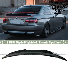 FITS 07-2013 BMW E92 3 SERIES GLOSSY BLACK PSM STYLE HIGHKICK TRUNK SPOILER WING