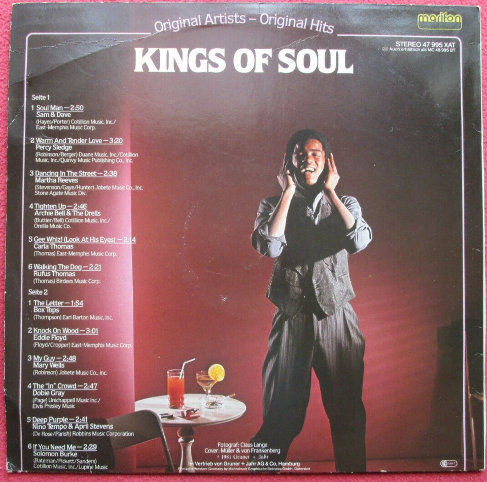 Kings of Soul LP Vinyl 1981 Percy Sledge / Box Tops / Sam & Dave uvm - Bild 2 von 2
