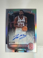 Zuby Ejiofor 2025-26 Bowman NBA 1st Refractor /499 AUTO #CPA-ZE St. Johns