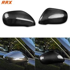 Real Dry Carbon Fiber Side Rearview Mirror Cap Cover For Lexus IS250 IS350 06-12