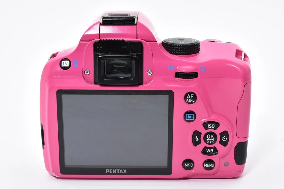 PENTAX K-50 16.3MP Digital SLR Kamera Pink Körper W / Zwei Objektiv Set Aus - Bild 4 von 4