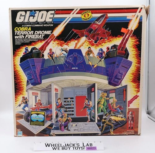 Terror Drome W/ NICE BOX 100% Complete UNBROKEN GI Joe 1986 Hasbro Playset