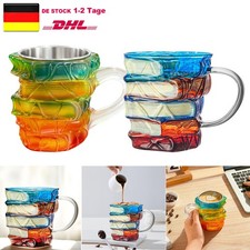 3D -Buchbecher Neuheit gestapelte Bücher Kaffeetasse Kaffee Tee Tasse Lustige