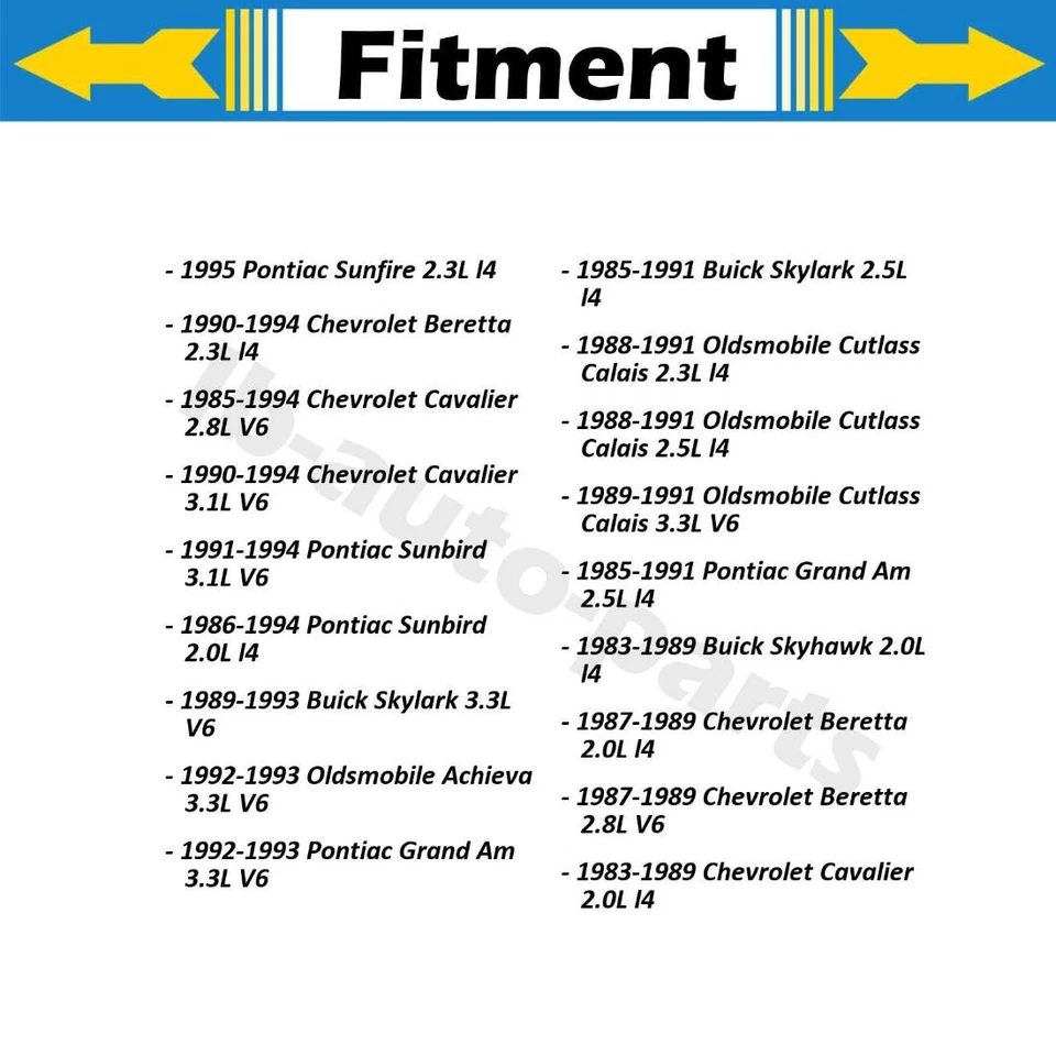 2 задних тормозных шланга для Oldsmobile Calais 3,0 л 1985-1987 - Изображение 3 из 4